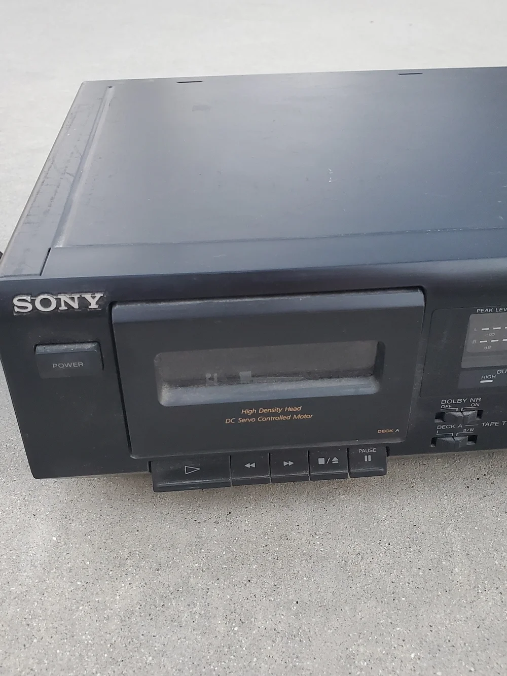 Vintage Sony Stereo Cassette Deck TC-WE305 Dual UNTESTED For Parts Only Used